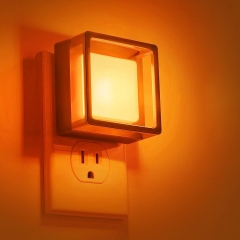 AMBER Color Square Shape LED Night Light