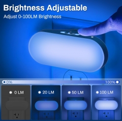 0-100LM Dimmable BLUE LED Night Light