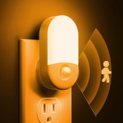 Oval Shape Amber Motion Sensor Night Light