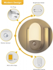 Oval Shape 3000K Motion Sensor Night Light