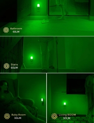 Oval Shape GREEN Motion Sensor Night Light