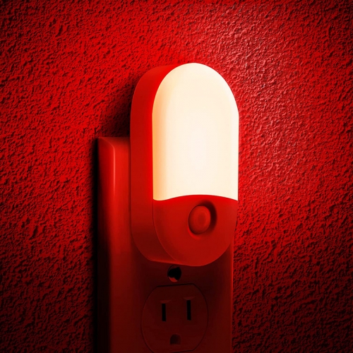 Oval Shape 30/60LM RED LED Night Light