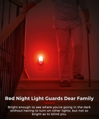 Oval Shape 30/60LM RED LED Night Light