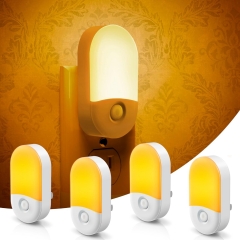 Oval Shape Amber 2000K LED Night Light