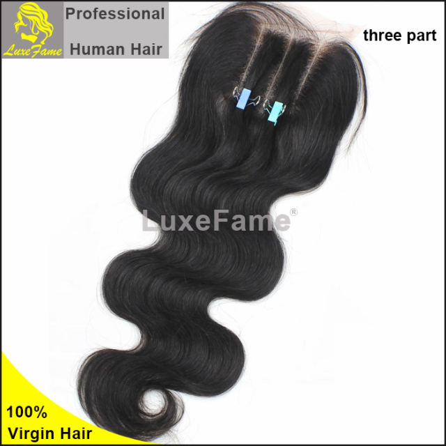 Luxefame hair Remy Hair Brazilian body wave Lace Closure, 4"*4" Swiss Lace with 130% density Free Shipping