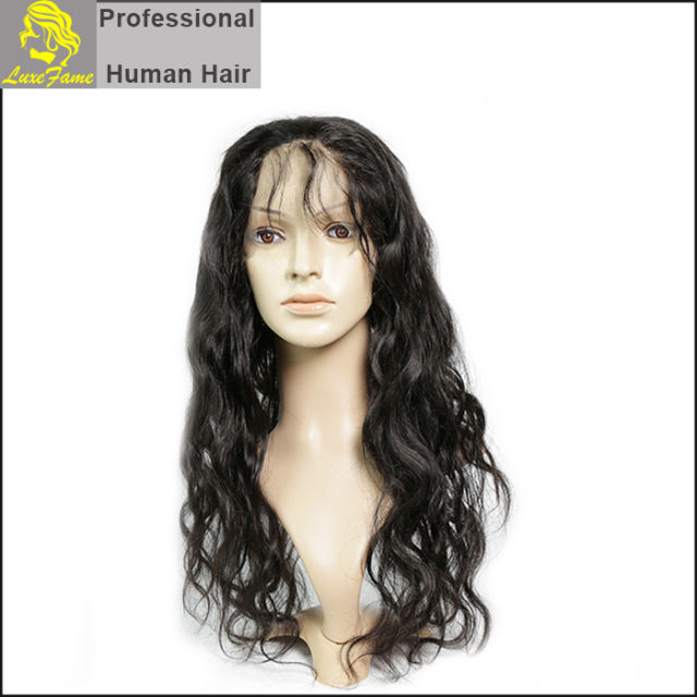 Luxefame 360 Lace Frontal Body Wave Remy Hair Natural Hairline With Baby Hair 100% Human Hair Free Shipping