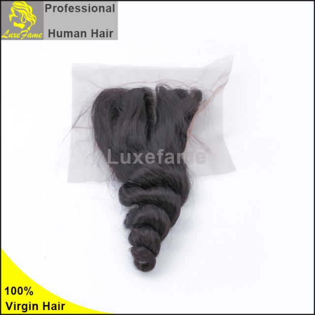 Grade 8A 3PCS Brazilian Virgin Hair With Lace Closure Loose Wave For A Full Head Shipping Free