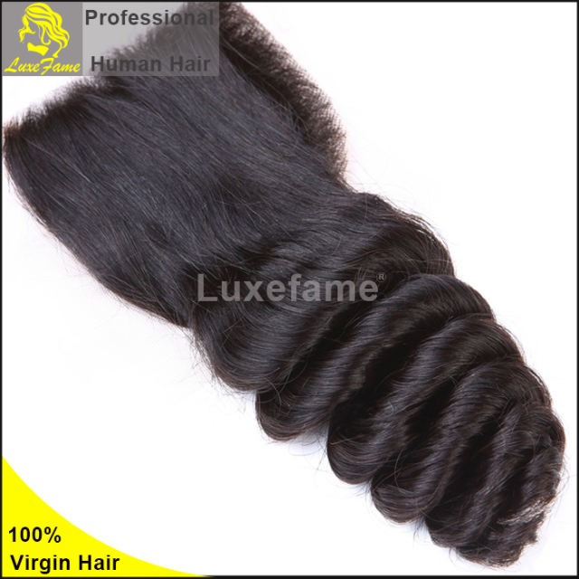 Grade 8A 3PCS Brazilian Virgin Hair With Lace Closure Loose Wave For A Full Head Shipping Free