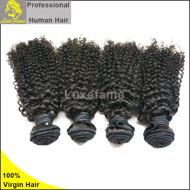 7A virgin brazilian hair Jerry Curl 4pcs/pack free shipping