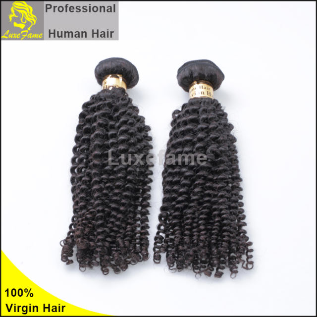 7A virgin Peruvian hair Jerry curly 4pcs/pack free shipping