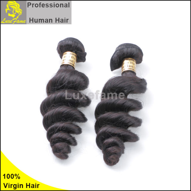 8A virgin Peruvian hair Loose wave 2pcs/pack free shipping