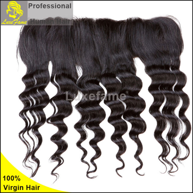 Grade 7A 3PCS Brazilian Virgin Hair With Lace Frontal Loose Wave For A Full Head Shipping Free