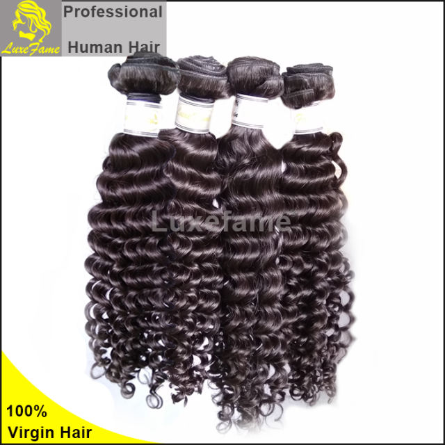 8A virgin Mongolian hair deep wave 4pcs/pack free shipping