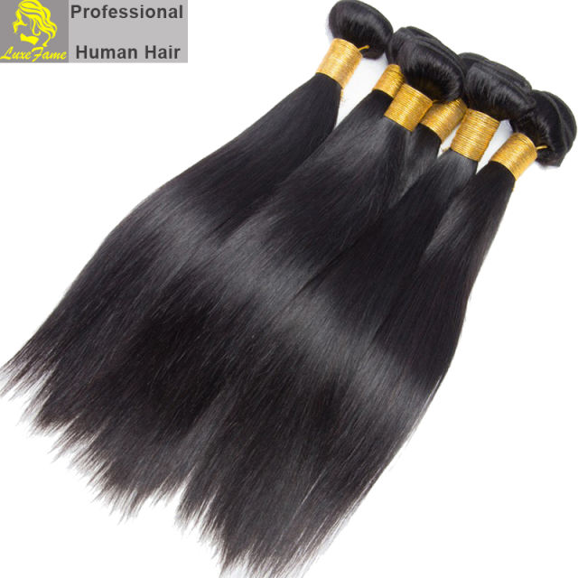 Virgin brazilian hair natural straight 1pc or 5pcs/pack free shipping