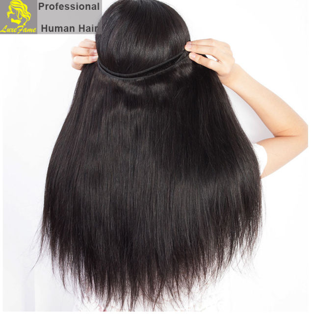 Virgin brazilian hair natural straight 1pc or 5pcs/pack free shipping
