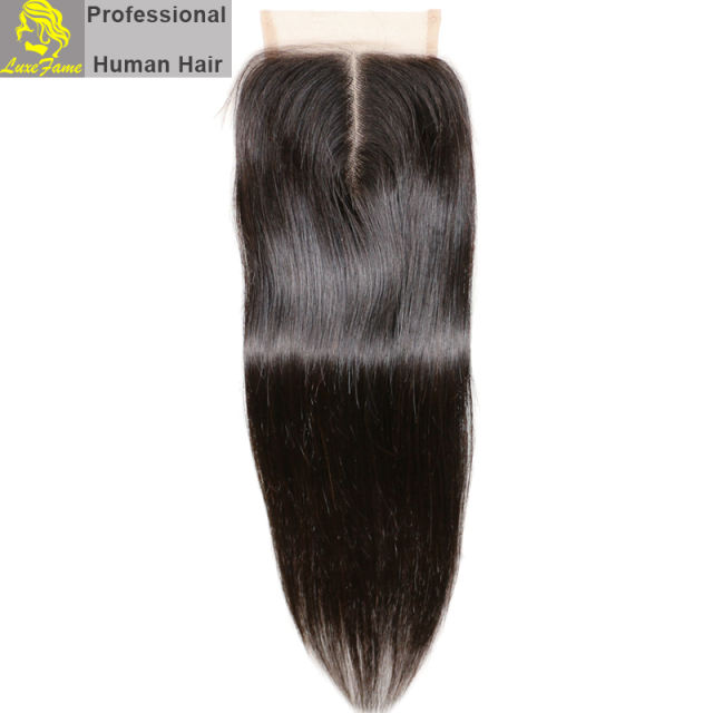 Royal Grade 2/3/4PCS  Virgin Hair With Lace Closure Natural Straight For A Full Head Shipping