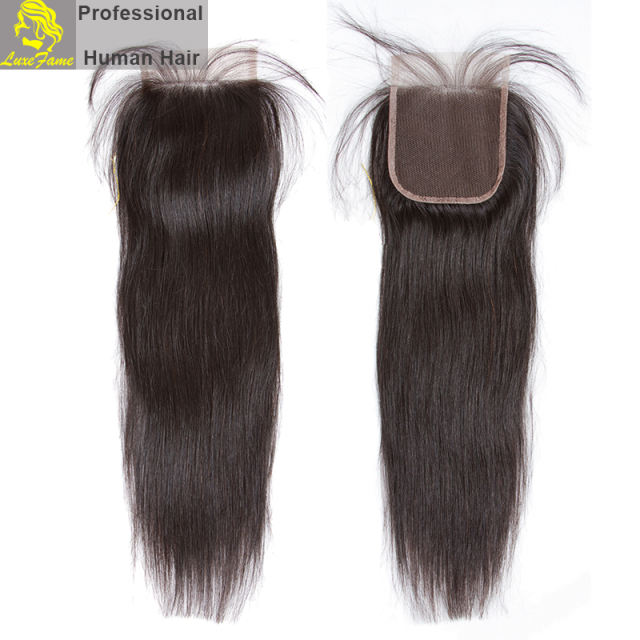 Royal Grade 2/3/4PCS  Virgin Hair With Lace Closure Natural Straight For A Full Head Shipping