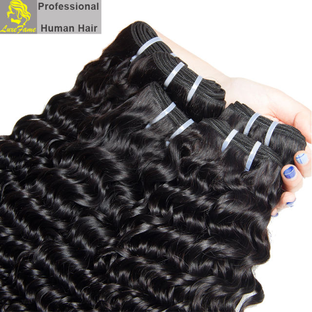 Royal Grade 2/3/4PCS  Virgin Hair With Lace Closure Italy Curl For A Full Head Shipping