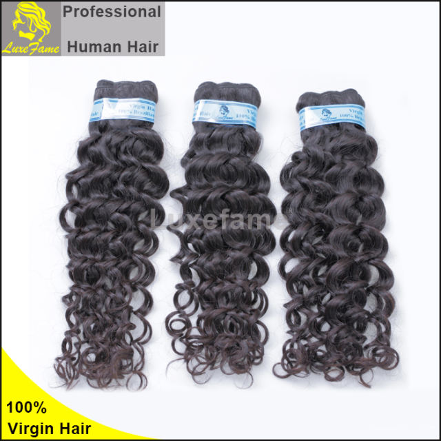 Top Grade 2/3/4PCS Virgin Hair With Lace Closure Italy Curl For A Full Head Shipping