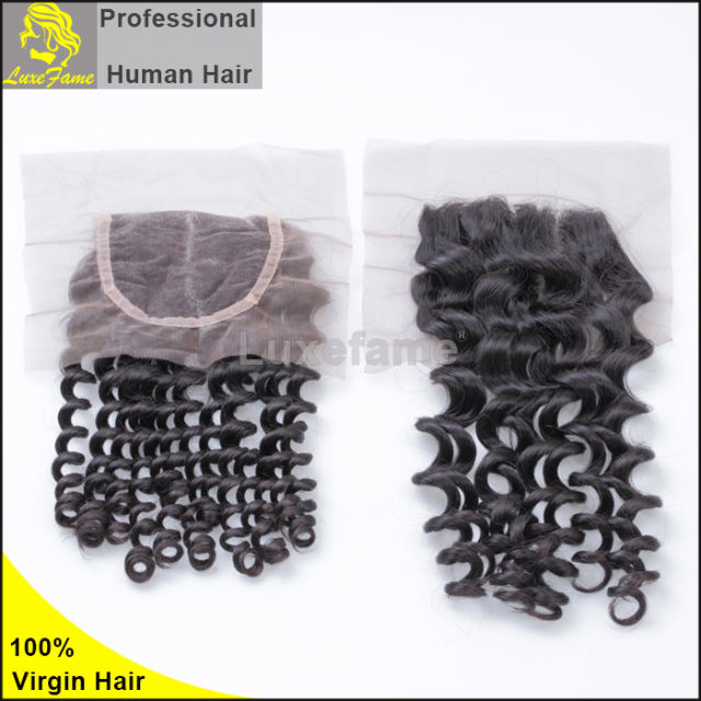 Royal Grade 2/3/4PCS  Virgin Hair With Lace Closure Italy Curl For A Full Head Shipping