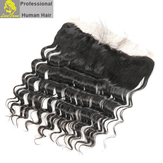 Royal Grade 2/3/4PCS Virgin Hair With Lace Frontal Loose Deep For A Full Head Shipping