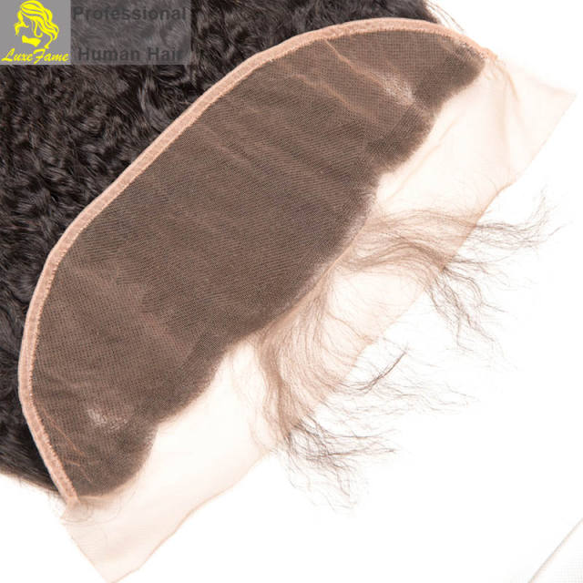 Top Grade 2/3/4PCS Virgin Hair With Lace Frontal Kinky Straight For A Full Head Shipping