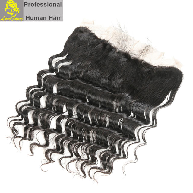 Top Grade 2/3/4PCS Virgin Hair With Lace Frontal  Loose Deep For A Full Head Shipping