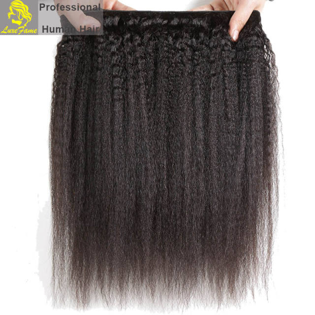 8A virgin Brazilian hair Kinky Straight 2pcs or 3pcs or 4pcs/pack free shipping