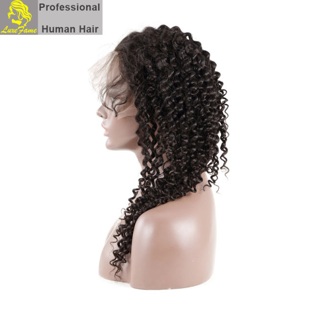 Top Quality Wholesale Brazilian Virgin Deep Wave Hair Full Lace Wig Shipping Free