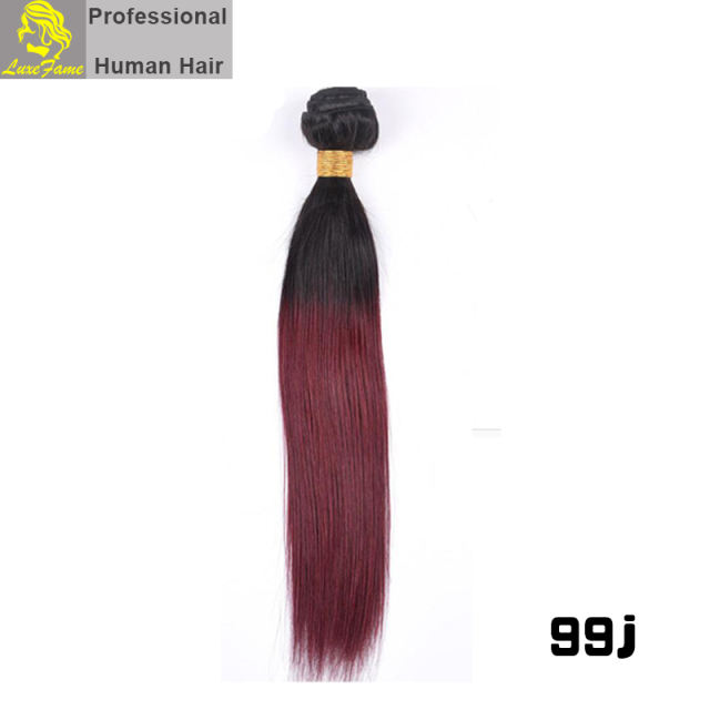 Virgin hair straight Color T#1B/Red/99J/27#/30# 1pc or 5pcs/pack free shipping