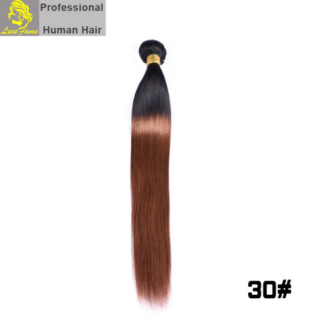 Virgin hair straight Color T#1B/Red/99J/27#/30# 1pc or 5pcs/pack free shipping