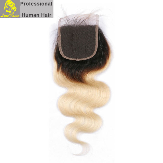 Luxefame hair Remy Hair  9A 1B/613  Lace Closure