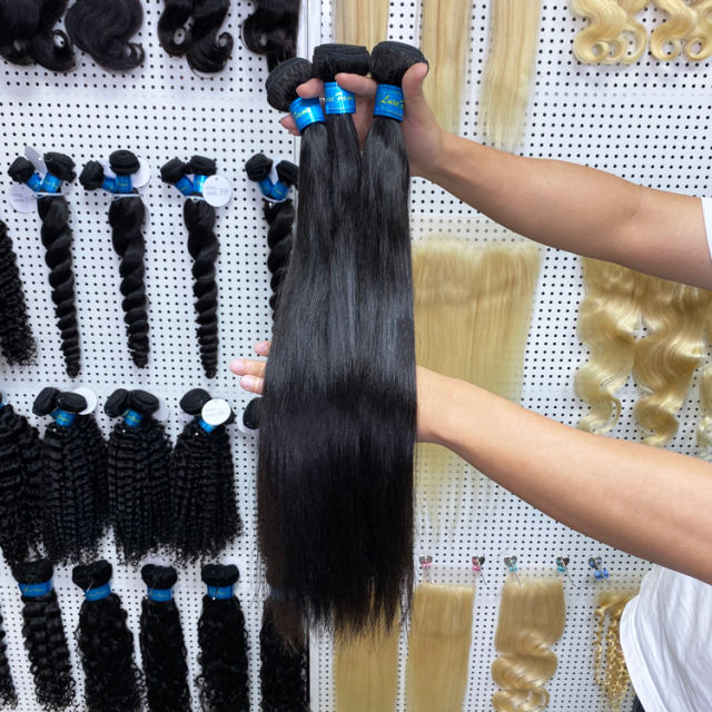 Natural Straight Virgin Hair 100% Human Hair Extension Free Shipping