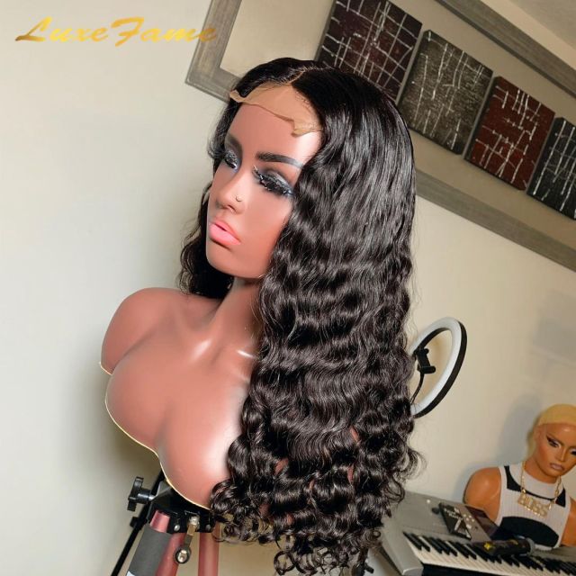 Factory Directly 13x4 100% Human Hair Pre Plucked Wet And Wavy Pineapple Lace Front Wig