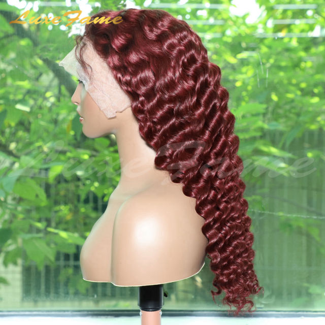 Ready In Stock 99j Pineaaple Virgin Human Deepwave Wigs Unprocessed Raw Hair Vendor