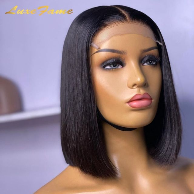 Fast Shipping Bob Wigs Human Hair Lace Front,Lace Closure Human Raw Brazilian Bob Hair Wig,12a Virgin Hair Lace Front Wig