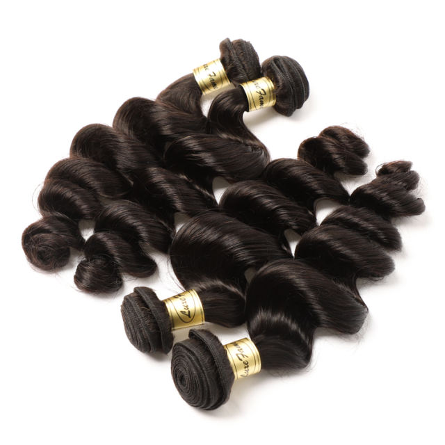 Luxefame Free Sample Hair Bundle Raw Virgin Cuticle Aligned Hair, Loose Curly Wave Virgin Brazilian Hair