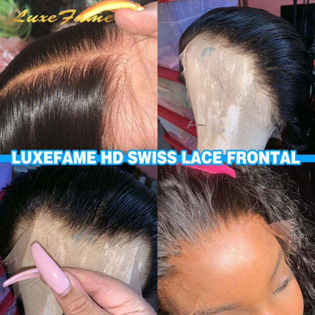 Luxefame Brazilian Deep Wave 5x5 Hd Lace Closures,Free Part 10a  Human Hair Closure