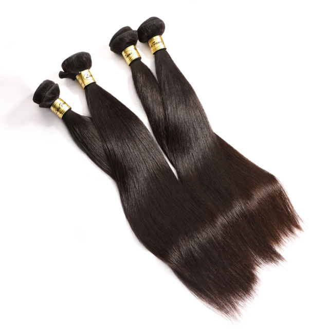 Luxefame Straight Human Hair Bundles 100% Brazilian Raw Virgin Hair Vendors Bone and Unprocessed Cuticle Aligned Hair