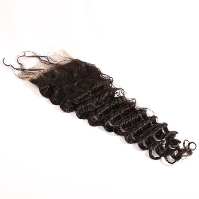 Brazilian Deep Wave 5x5 Hd Lace Closures,Free Part 10a Straight Human Hair Closure