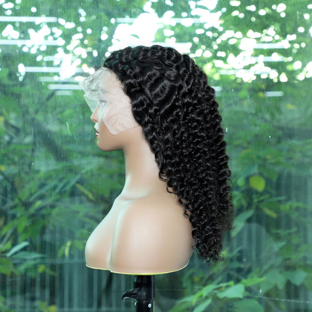Luxefame Deep Wave Lace Frontal Wigs,Natural Hair Wigs For Black Women,Curly Wigs Top Virgin Hair Wig