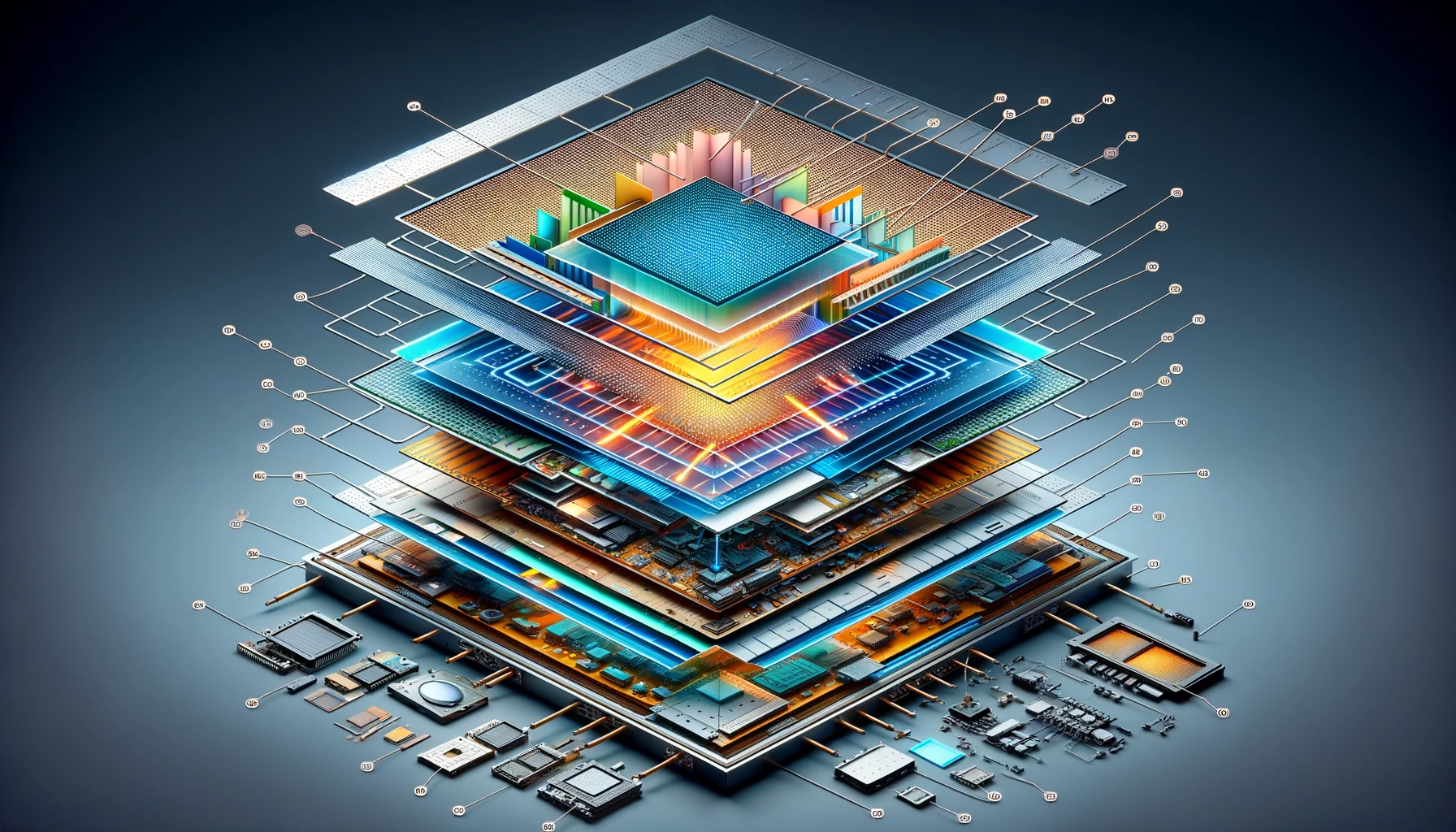 The Anatomy of an LCD Screen: This image details the multiple layers of an LCD screen, including the backlight, liquid crystal cells, and polarizing filters.