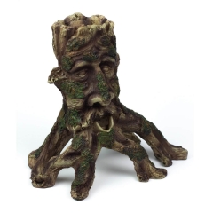 樹脂装飾：顔のような木の根