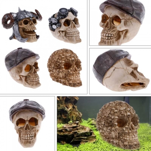 Fish Tank Skull Aquarium Decor Ornaments