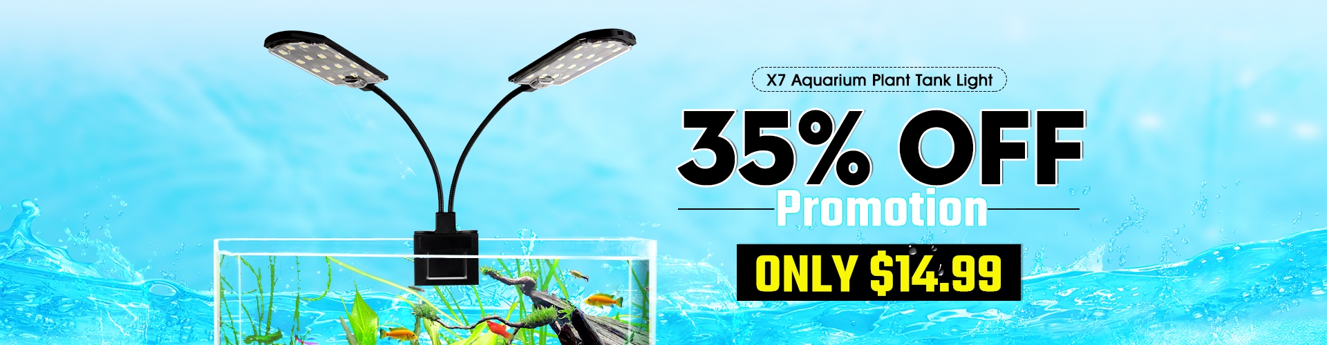 X7 Aquarium Plant Tank Light