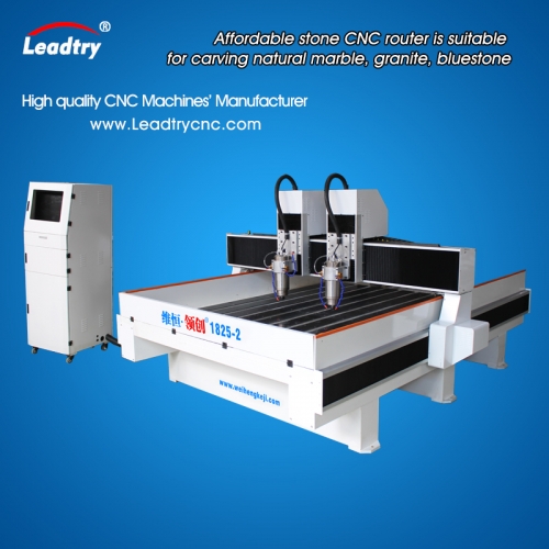 Leadtry Stone CNC Router With Double Heads LT1825-2