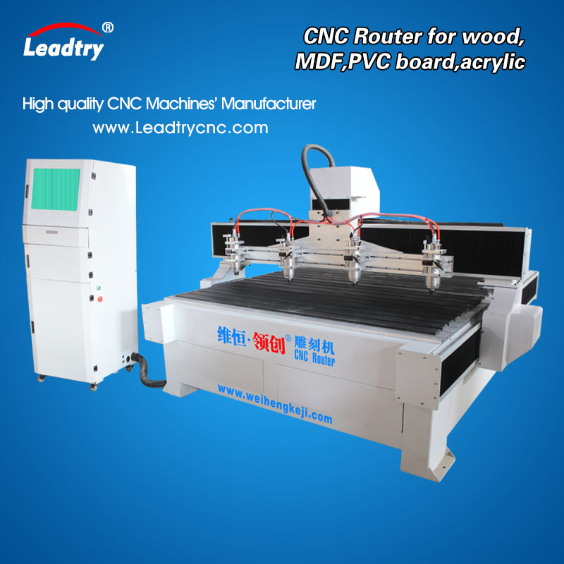 Leadtry Heavy Duty Stone Cnc Router With Double Heads Cnc Woodworking