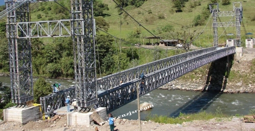 Cable-stayed Bailey Bridge