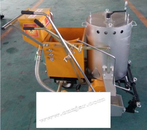 Hand push thermoplastic road marking machine