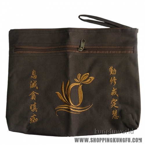 Buddhist monk bag for kesa haiqing robes Buddhism Lay Monk embroidery handbag